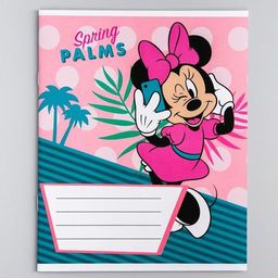 Цена за 10 шт. Тетрадь 12 листов в клетку "Минни Маус", МИКС