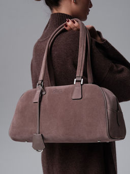 Замшевая сумка Charlotte DBR 31358 капучино  фото 3