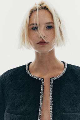 Chaqueta de boucle con strass - H&m фото 2