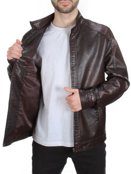 211 BROWN Куртка из эко-кожи мужская