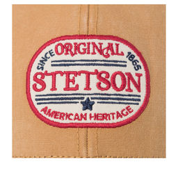 Бейсболка STETSON арт. 7721178 BASEBALL CAP VINTAGE (светло-коричневый / темно-синий)  фото 4