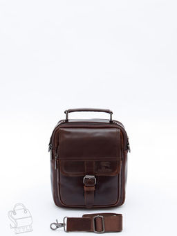 Сумка мужская кожаная 66611M brown Fuzhiniao в Новосибирске