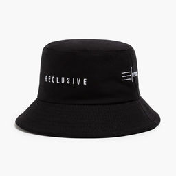 Панама с надписью MINAKU, чёрная, размер 56-58