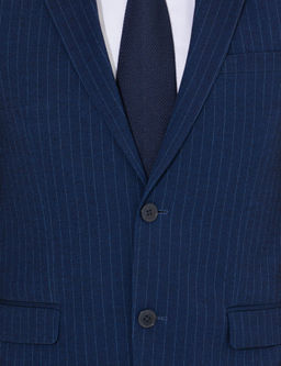 Темно-синий Ex. Полосатый костюм приталенного кроя - Cacharel фото 12