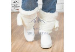 Унты женские Белые, литая подошва