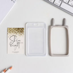 Чехол для бейджа с ушками Shine btight, 11.5 х 7.5 см - Simaland фото 4