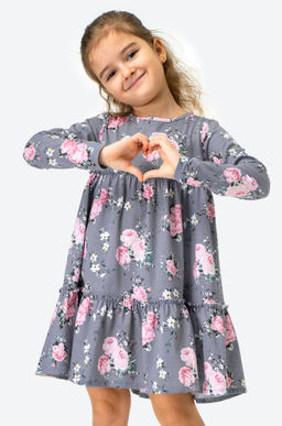 Хлопковое платье для девочки Happyfox