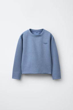 RIB SWEATSHIRT WITH MODAL - Zara фото 8