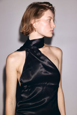 Vestido halter con detalle efecto fular - H&m фото 5