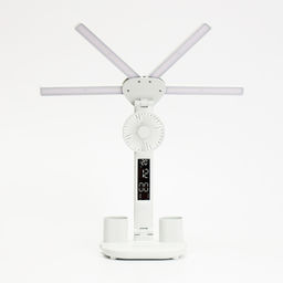 Часы - лампа электронные: календарь, термометр, органайзер, вентилятор, 7 Вт, 3 режима, USB