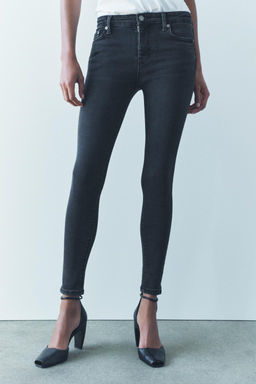 ZW COLLECTION SKINNY MID-WAIST JEANS - Zara фото 2