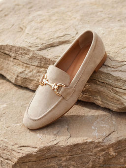 S?et G?r?n?ml? Metal Aksesuarl? Kad?n Loafer