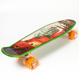 Пенниборд Gravity Falls 56 х 16 см, колёса световые PU 60х45 мм, ABEC 7, цвет зелёный - Disney фото 2