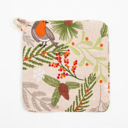 Набор кух. Доляна Bullfinch: варежка 20х27 см, прихватка 19х19 см, 100% хл  фото 4