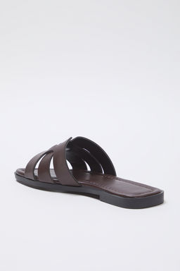 Trendyol Shoes Ekru Tek Bant Gunluk Kad?n Terlik TAKSS24TE00010 - Trendyolmilla фото 24