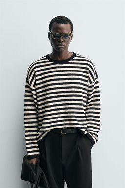 LIGHTWEIGHT STRIPED SWEATER - Zara фото 2