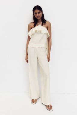 Top de tirantes finos con volante - H&m фото 3
