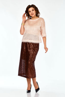 Костюм Olga Style Л413-Р персик-бронза