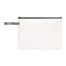 Папка-конверт на молнии формат А4, с ручкой, водоотталкивающая, 350 мкр, серый - Simaland фото 5