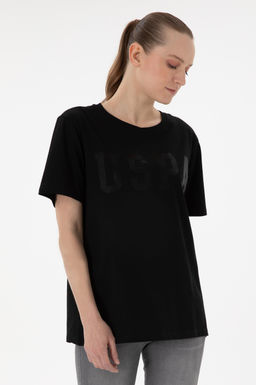 Kad_n Siyah Basic Ti__rt Sepette S_rpriz _ndirim