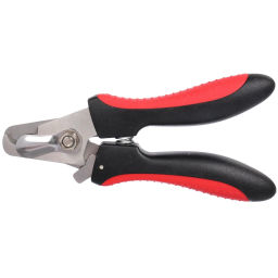 Когтерез для животных "ЛАПУСИКИ", коллекция БРО, прорезиненная ручка, цвет чёрный/красный, 6.8*15см (блистер)