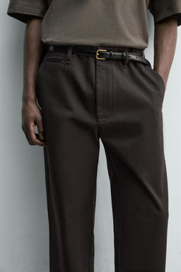 REGULAR FIT CHINO TROUSERS - Zara фото 5