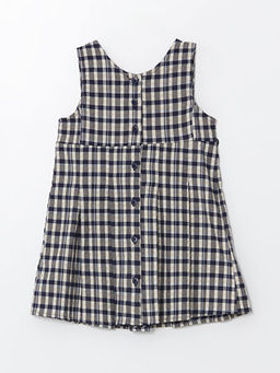 Bisiklet Yaka Ekose Desenli K?z Bebek Elbise - Waikiki фото 3
