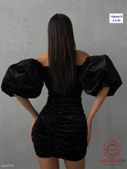 Платье женское с рукавами воланами - Bruno фото 3