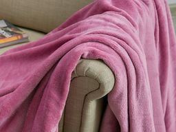 Покрывало-плед КОРАЛ-флис Ягодный 200*220 см. - Лен поволжья фото 3