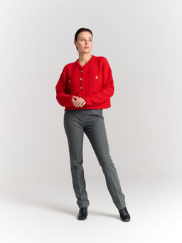 брюки с резинкой в поясе для холодной погоды с шерстью - Трика фото 2