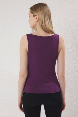 Murdum More Sustainable Modal Ak?skan Kumasl? Fitted Degaje Yaka Orme Bluz TWOSS25BZ00395 - Trendyolmilla фото 4