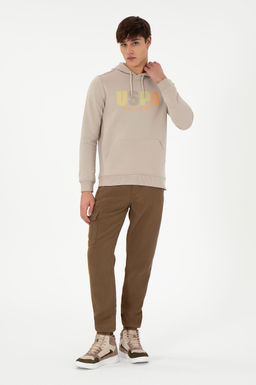 Мужские брюки цвета хаки из плотной ткани Неожиданная скидка в корзине