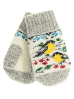 Варежки детские круговые "Синички" 0303-1