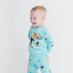 CRB wear/CWNB 90054-49-289 Комплект для мальчика (джемпер, брюки), светло-бирюзовый/Ex.Cherubino фото 2