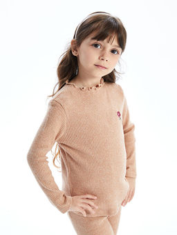 Bisiklet Yaka K?z ?ocuk Bluz 2li