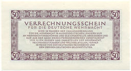 Банкнота 50 рейхсмарок 1944 года Германия (Вооруженные силы Германии)