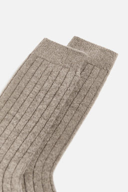 CASHMERE BLEND RIBBED SOCKS - Zara фото 6