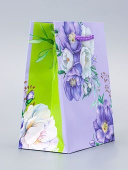 Цена за 4 шт. Пакет подарочный ламинированный Красота и нежность 11.5?14.5?6.5 см