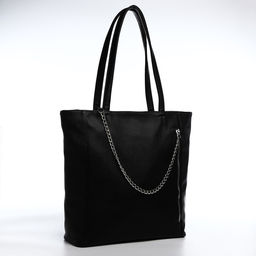 Сумка-шопер на молнии, цвет чёрный - Simaland фото 4