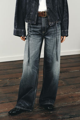 TRF EXTRA WIDE-LEG HIGH-WAIST JEANS - Zara фото 2