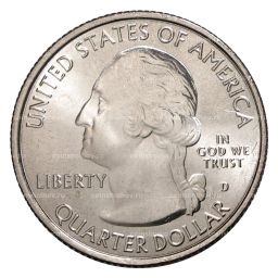 Монета 25 центов 2016 года D №31 Национальные парки - Национальный лес Шоуни