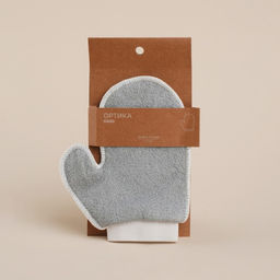 Мочалка-варежка массажная SL Home «Ортика», хлопок, 20×17 см, серая