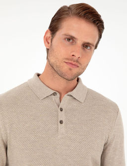 Kum Melanj Slim Fit D__meli Polo Yaka Triko Kazak - Pierre cardin фото 2