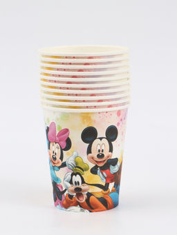 Посуда одноразовая бумажная на 10 персон: стаканы, тарелки, скатерть, Друзья