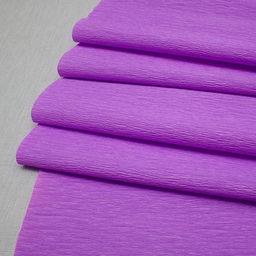 Бумага крепированная сиреневая светлая 60г/м2 (№63) 50*250см, в пакете