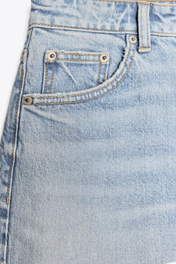 HIGH-WAIST MOM FIT TRF BERMUDA SHORTS - Zara фото 30