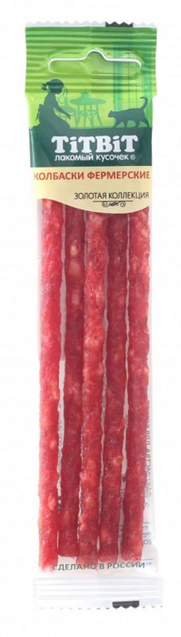 Титбит Колбаски Фермерские для КОШЕК Золотая коллекция 1/28 4690538021743 - Titbit фото 2