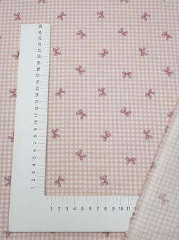 Муслин Премиум двухслойный гладкий Бантик - клетка, ш.2.5м, хлопок-100%, 130гр/м.кв - Купава фото 4