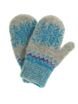 Варежки детские "Снежинка" 3 цвета 0608-10