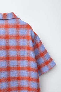 CAMISA CUADROS R?STICA / Rojo - Zara фото 5